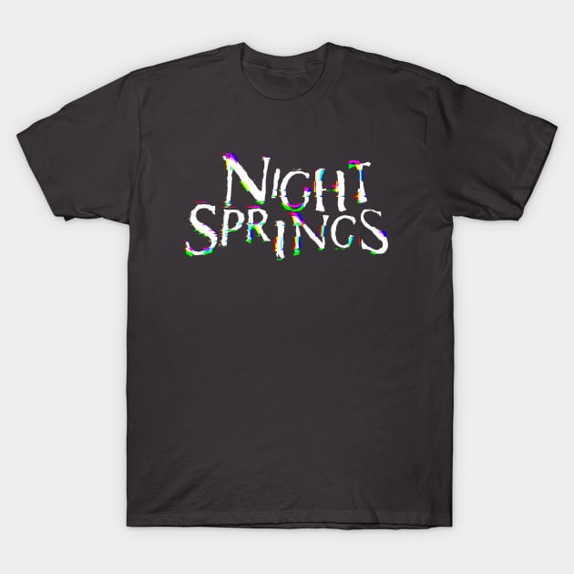 Night Springs Glitchy T-Shirt by BethSOS